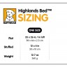 Дутый, теплый и легкий коврик-лежак  Ruffwear® Highlands Bed™ - 